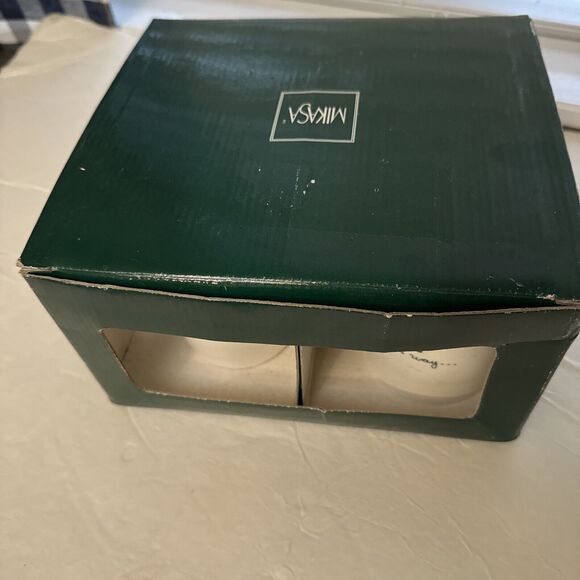 Mikasa Christmas Wish Santa Cappuccino Mugs Cups HK713 Set of 4 in Original Box - Picture 4 of 8